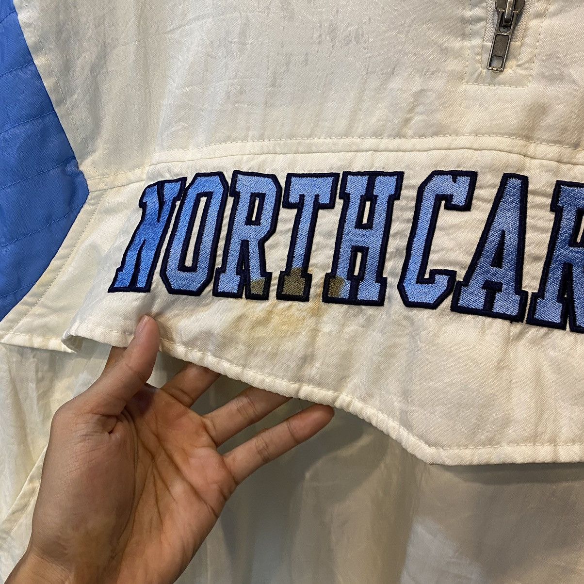 Majestic Vintage North Carolina Tarheel Pullover Majestic ParkaJacket Size US XL / EU 56 / 4 - 5 Thumbnail