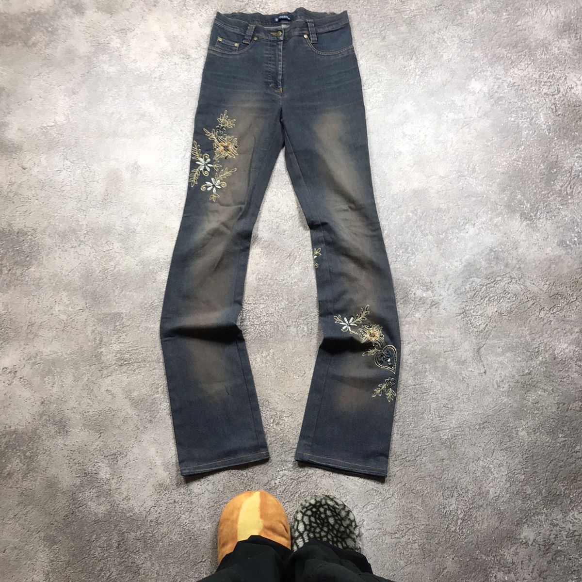 Japanese Brand vintage Faded Jeans japan distressed denim spring pants 90s Size 26" / US 2 / IT 38 - 2 Thumbnail