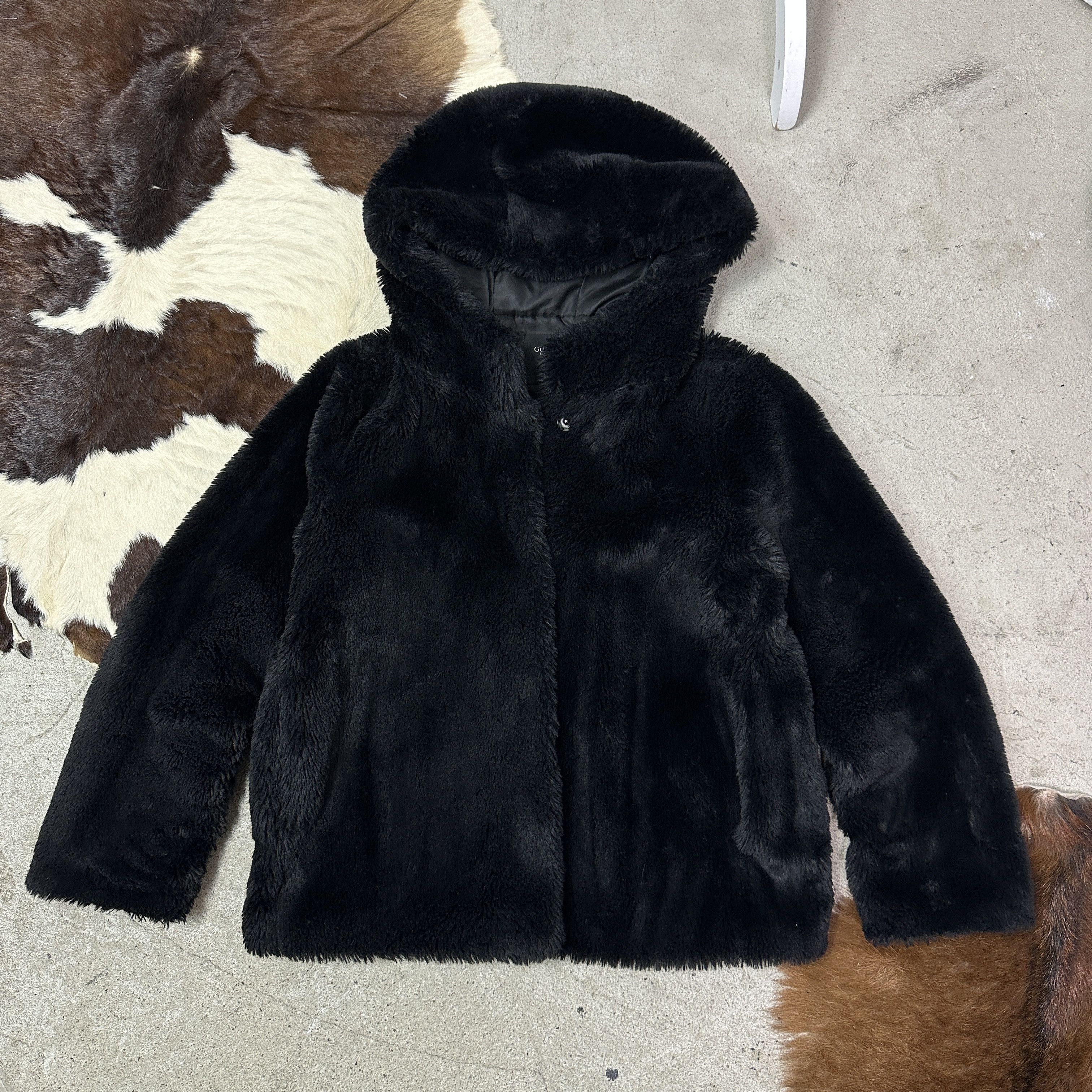 Guess Vintage Avant Garde Oversized Cropped Guess Faux Fur Y2K Size M / US 6-8 / IT 42-44 - 2 Thumbnail