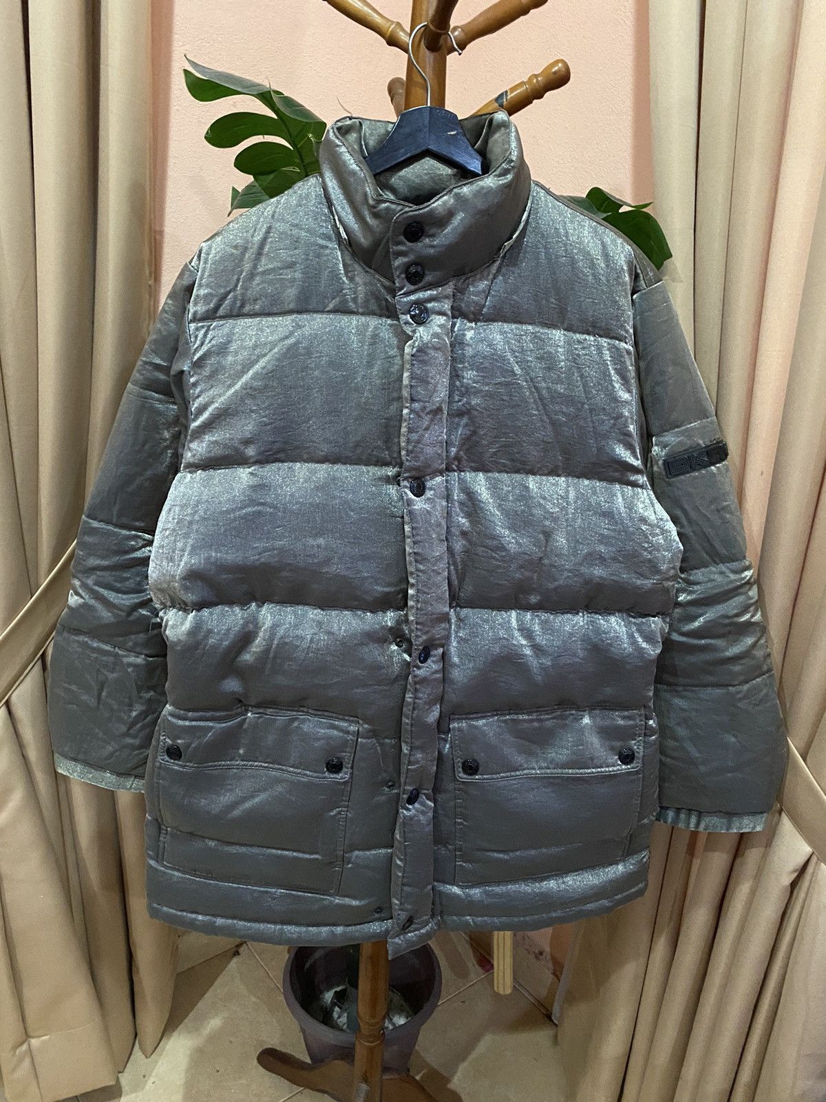 DKNY DKNY Metallic Down Jacket Vintage Donna Karan New York Coat Size US M / EU 48-50 / 2 - 3 Thumbnail