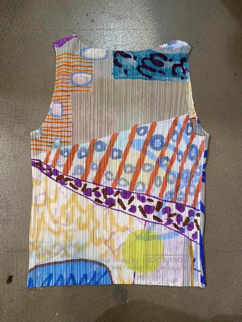 Issey Miyake Issey Miyake Artist's Living Room Illustration Ruched Tank Size M / US 6-8 / IT 42-44 - 4 Thumbnail