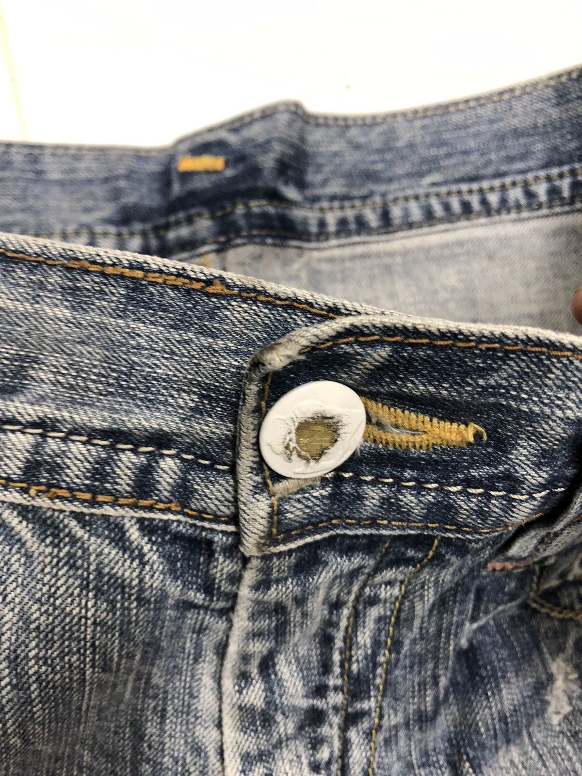 Hysteric Glamour × Japanese Brand × Vintage SICK DENIM BRAPPERS SELVEDGE DISTRESSED DENIM JEANS Size US 32 / EU 48 - 11 Thumbnail