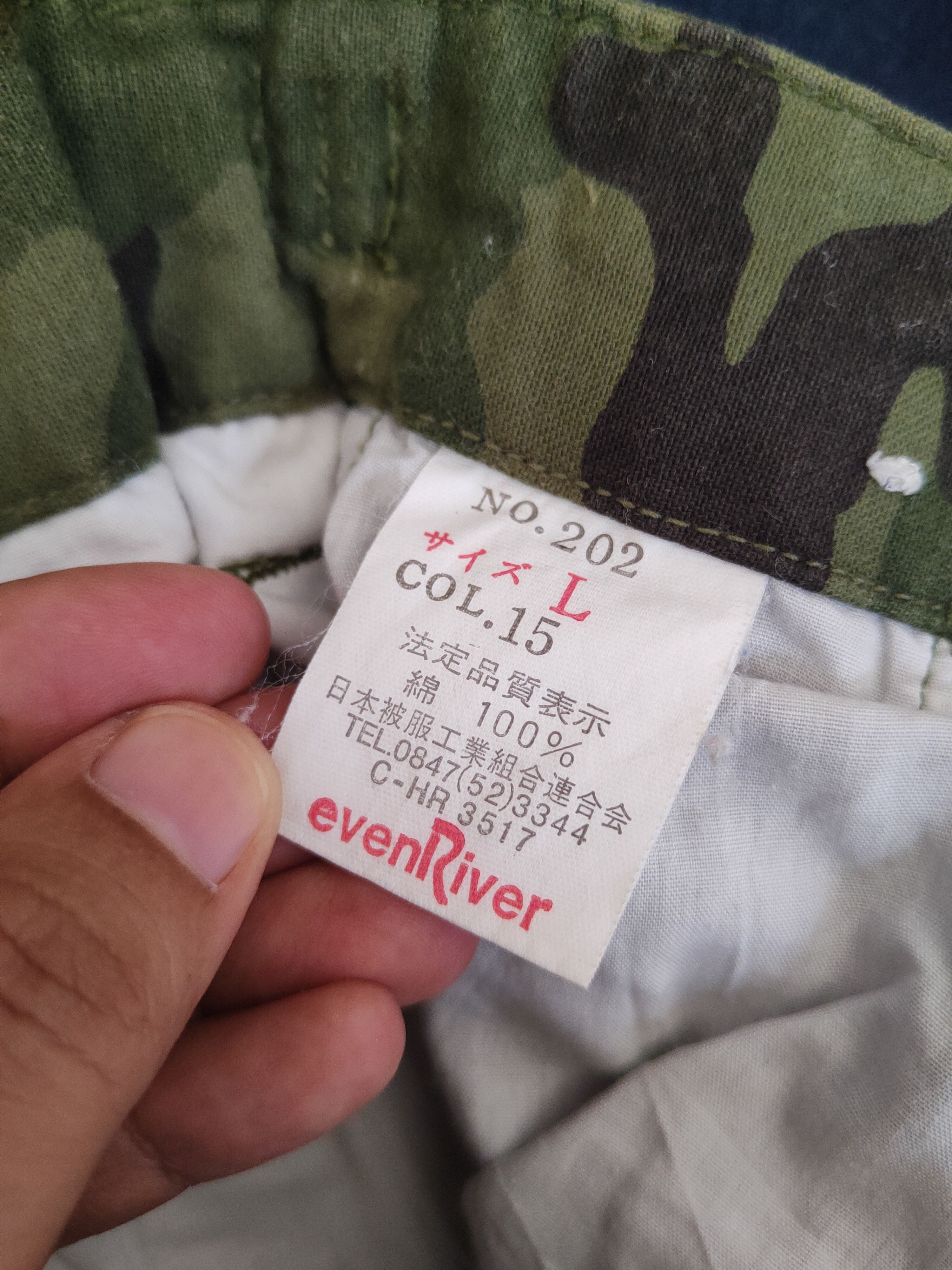 Japanese Brand Evenriver Camouflage Multipocket Cargo Pants #S2885 Size US 32 / EU 48 - 14 Thumbnail