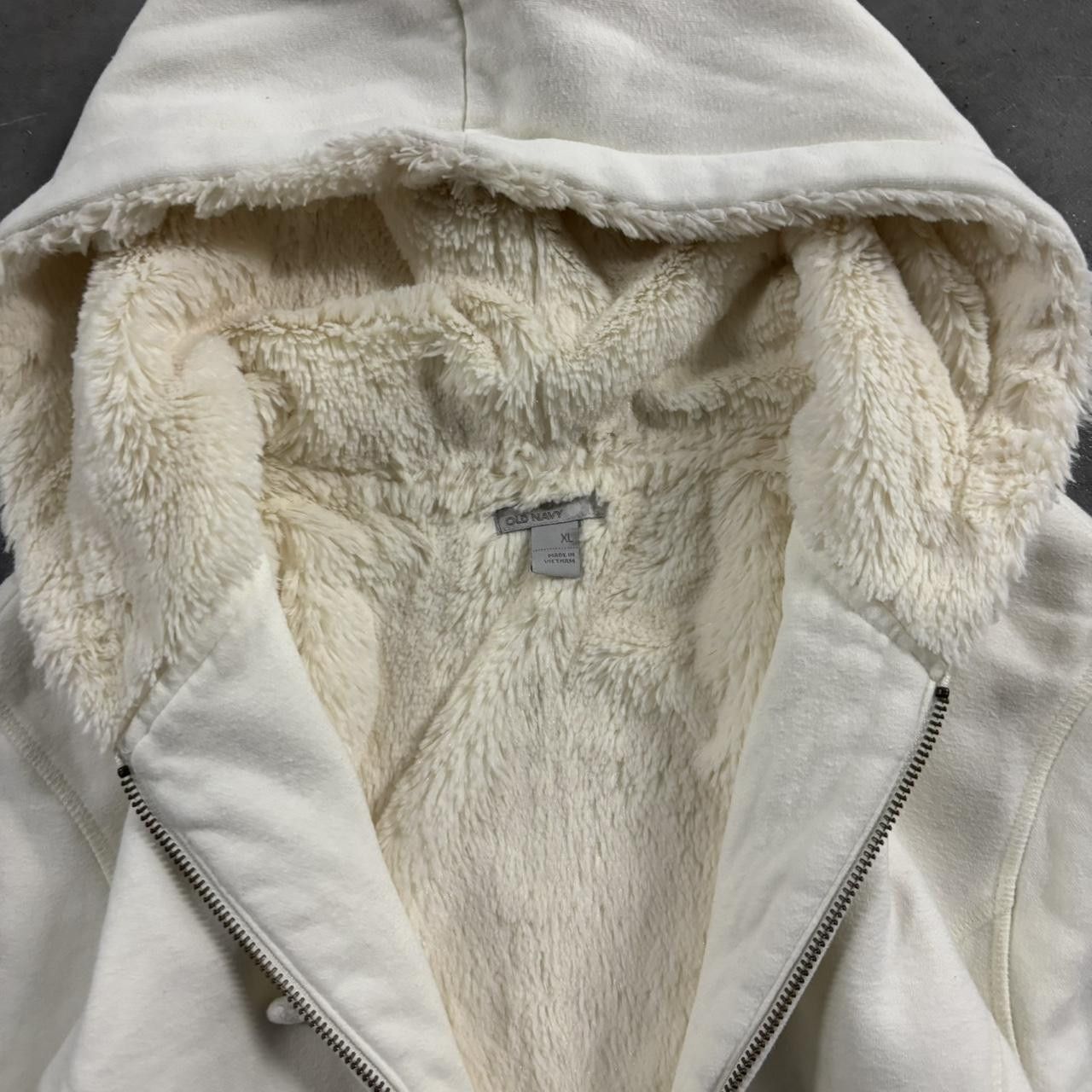 Vintage Vintage Y2K/2000s Cute White Soft Sherpa Fur Cozy Zip Up Hoodie! Size XL Size XL / US 12-14 / IT 48-50 - 6 Thumbnail