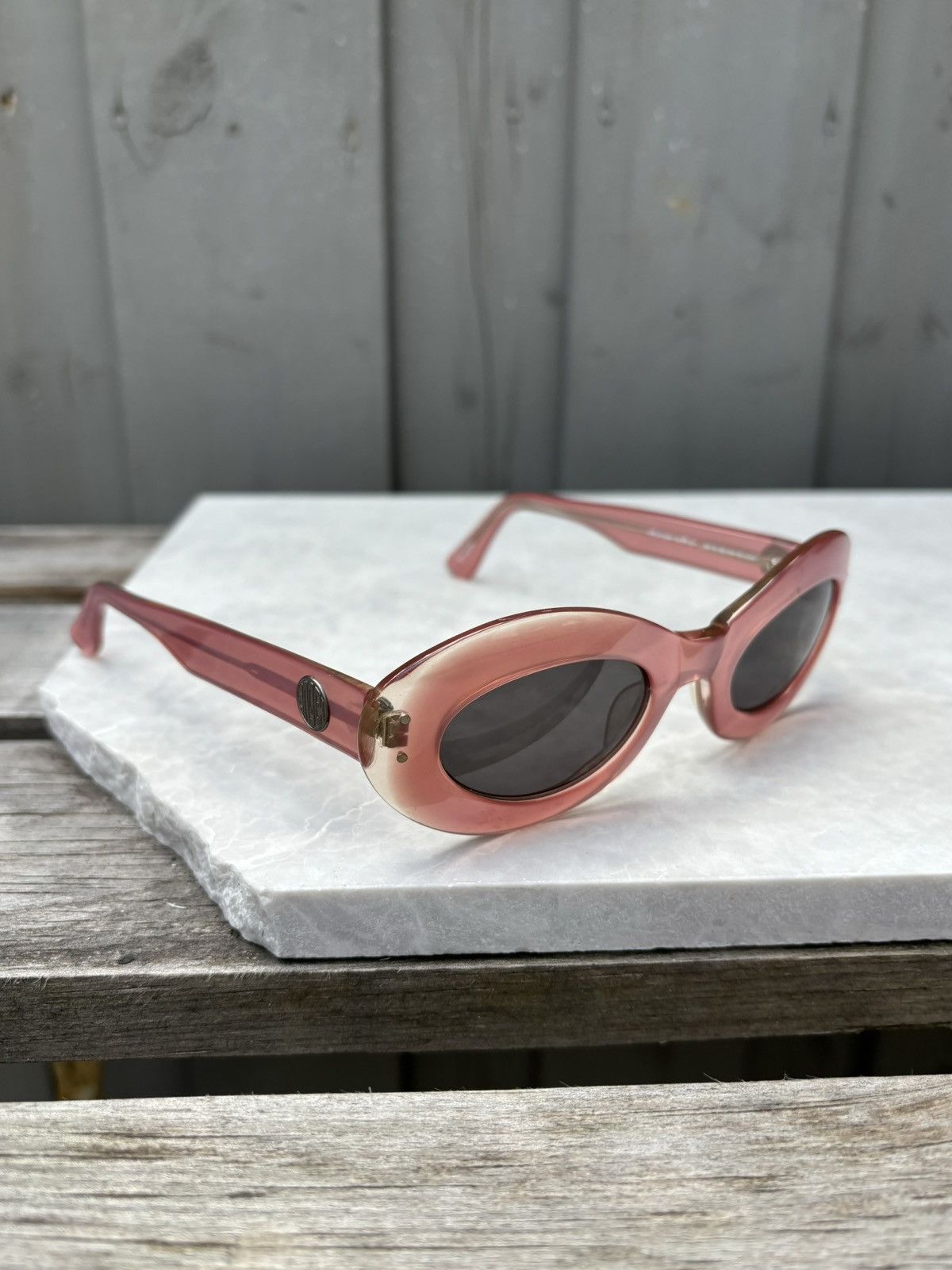 Guardian Angel × Japanese Brand × Vintage 2000s Vintage Sunglasses 90s Y2K Oval Cat Eye Cobain Angel Size ONE SIZE - 14 Thumbnail