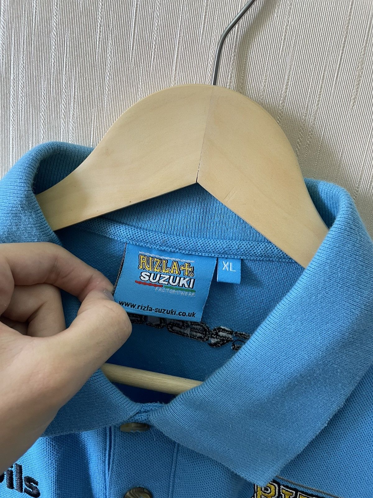 Vintage Suzuki Rizla+ vintage racing polo shirt Size US XL / EU 56 / 4 - 8 Thumbnail