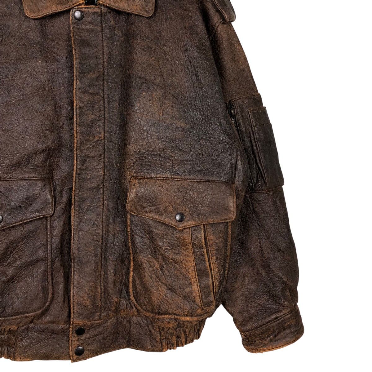 Japanese Brand × Vintage 📌Vintage Bomber Leather Jacket Lordanthony Issey Miyake Size US L / EU 52-54 / 3 - 6 Thumbnail