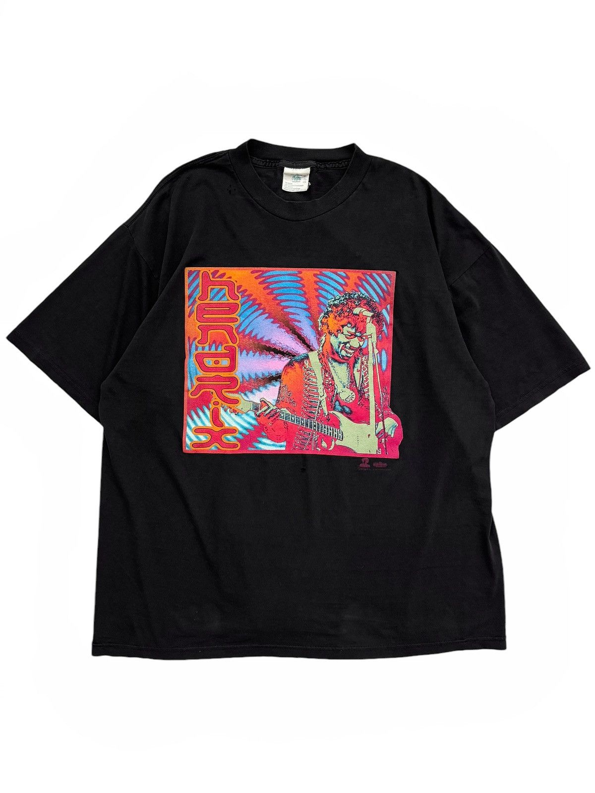 Vintage 1997 Jimi Hendrix Winterland Psychadelic Shirt Size US XL / EU 56 / 4 - 1 Thumbnail