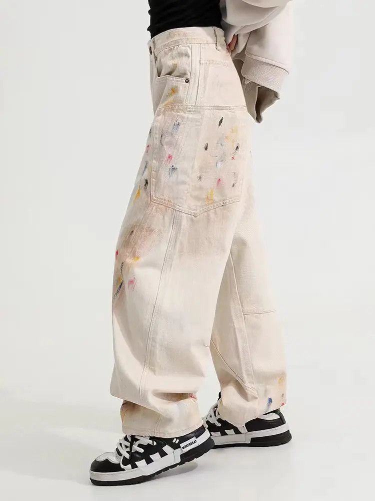 Designer × Japanese Brand Vintage Loose Streetwear Hip Hop Casual Pants Size US 33 - 1 Thumbnail