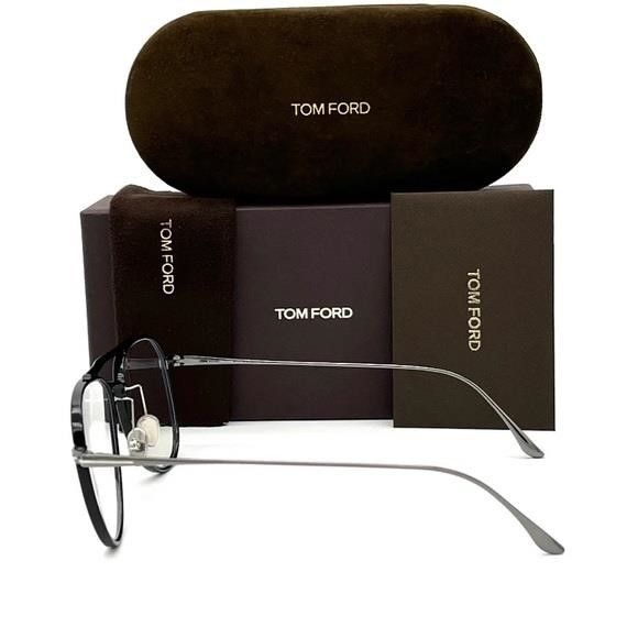 Tom Ford Tom Ford FT5666-B 001 Black / Blue Block 52mm Eyeglasses TF5 Size ONE SIZE - 4 Thumbnail