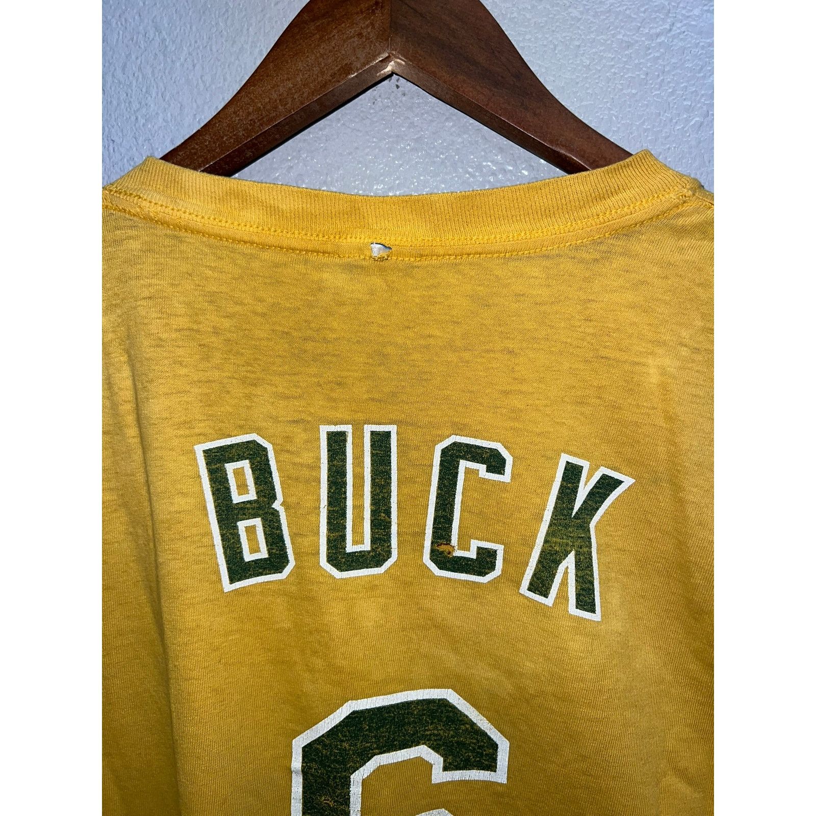 MLB Vintage Oakland Athletics Shirt Travis Buck Player #6 Tee XL Size US XL / EU 56 / 4 - 8 Thumbnail