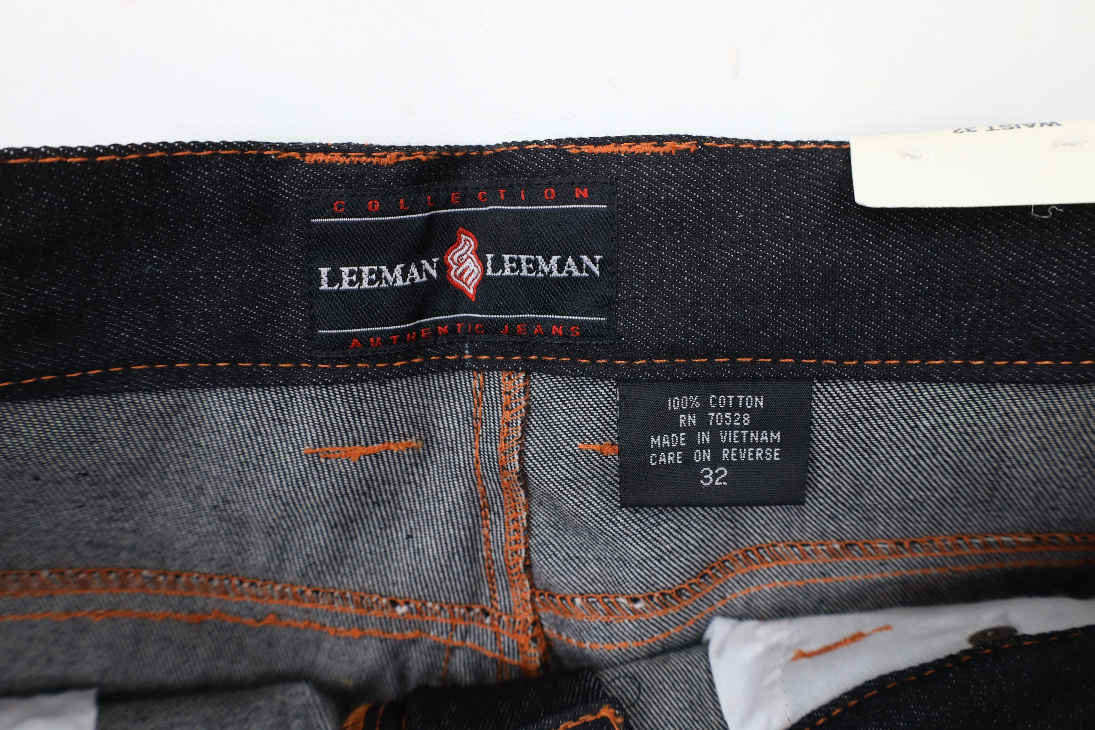 Vintage Deadstock Vintage 90s Streetwear Denim Jean Shorts Black Size US 32 / EU 48 - 8 Thumbnail