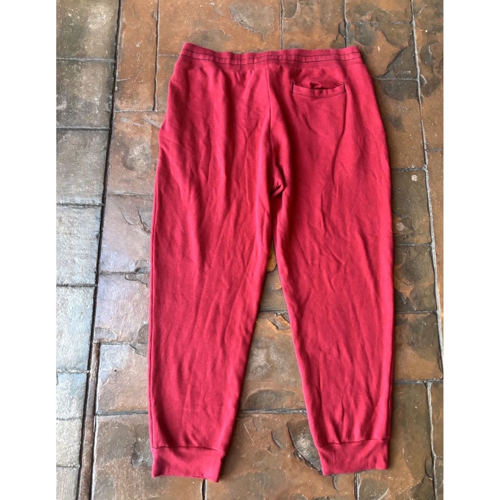 True Religion VINTAGE: True Religion Logo Jogger Sweatpants Mens 2XL Red Drawstring Striped Elastic Waist Tapered 90s Logo Gym & Training Pants Size US 39 - 3 Thumbnail