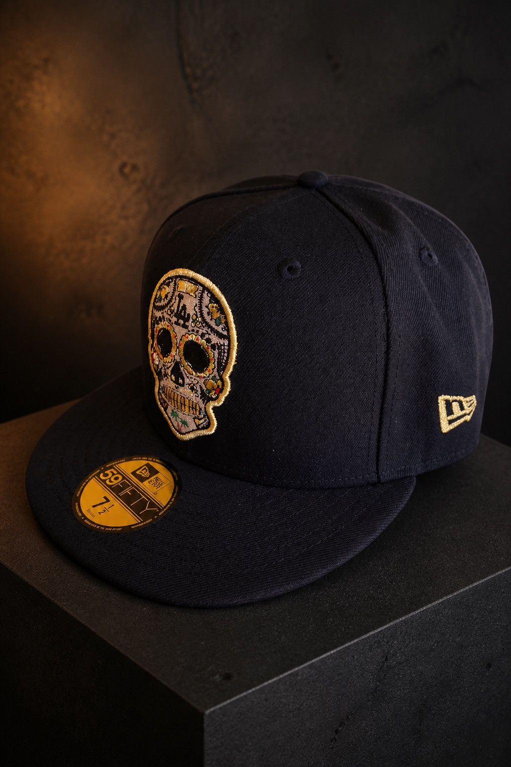 Other Los Angeles Dodgers 7 1/2 59fifty Gold Metallic Skull Size ONE SIZE - 3 Thumbnail