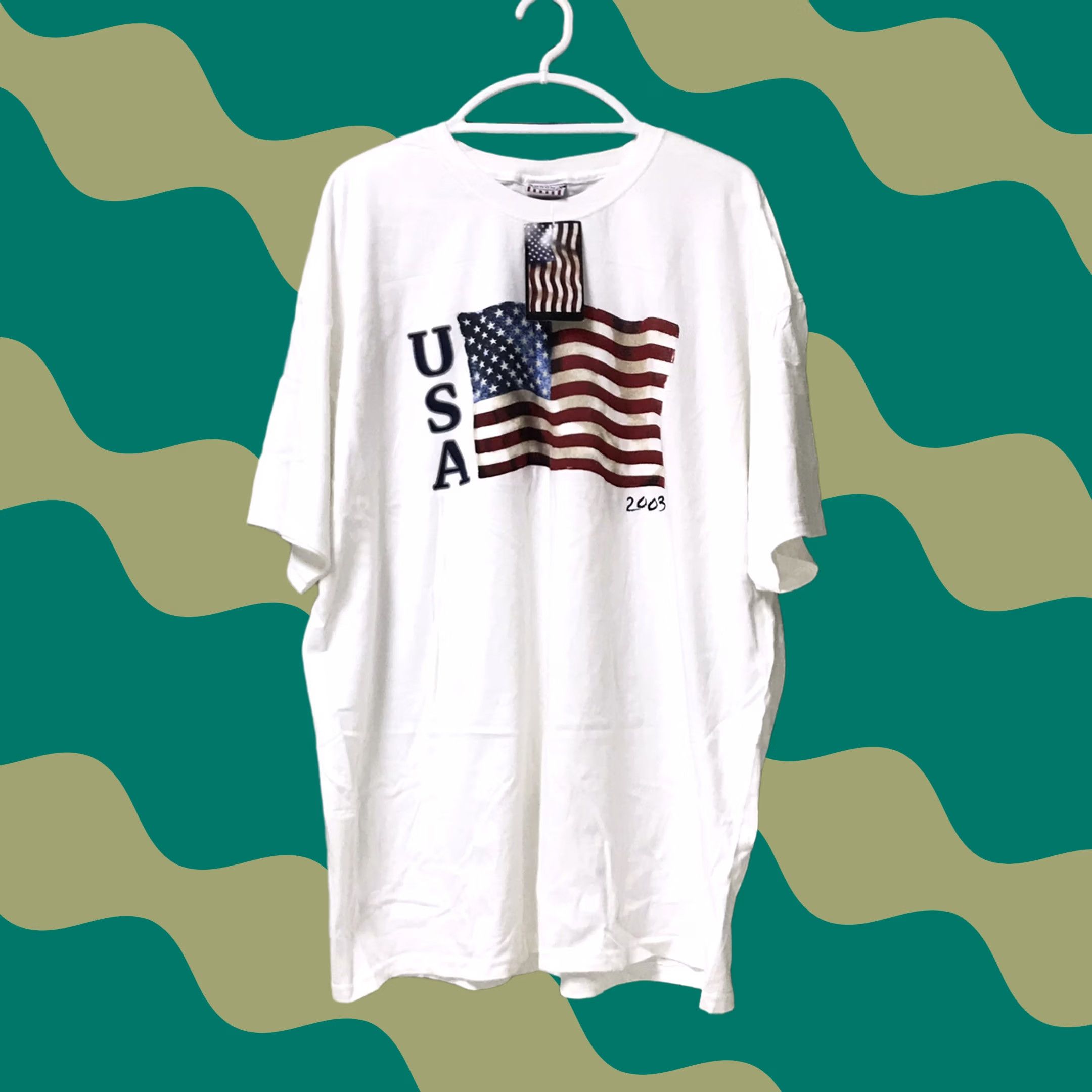 Vintage VINTAGE Sonoma T-Shirt Unisex Adults White American Flag USA 2003 Graphic Crew Neck Short Sleeve 2XL Size XXL / US 16-18 / IT 52-54 - 1 Thumbnail