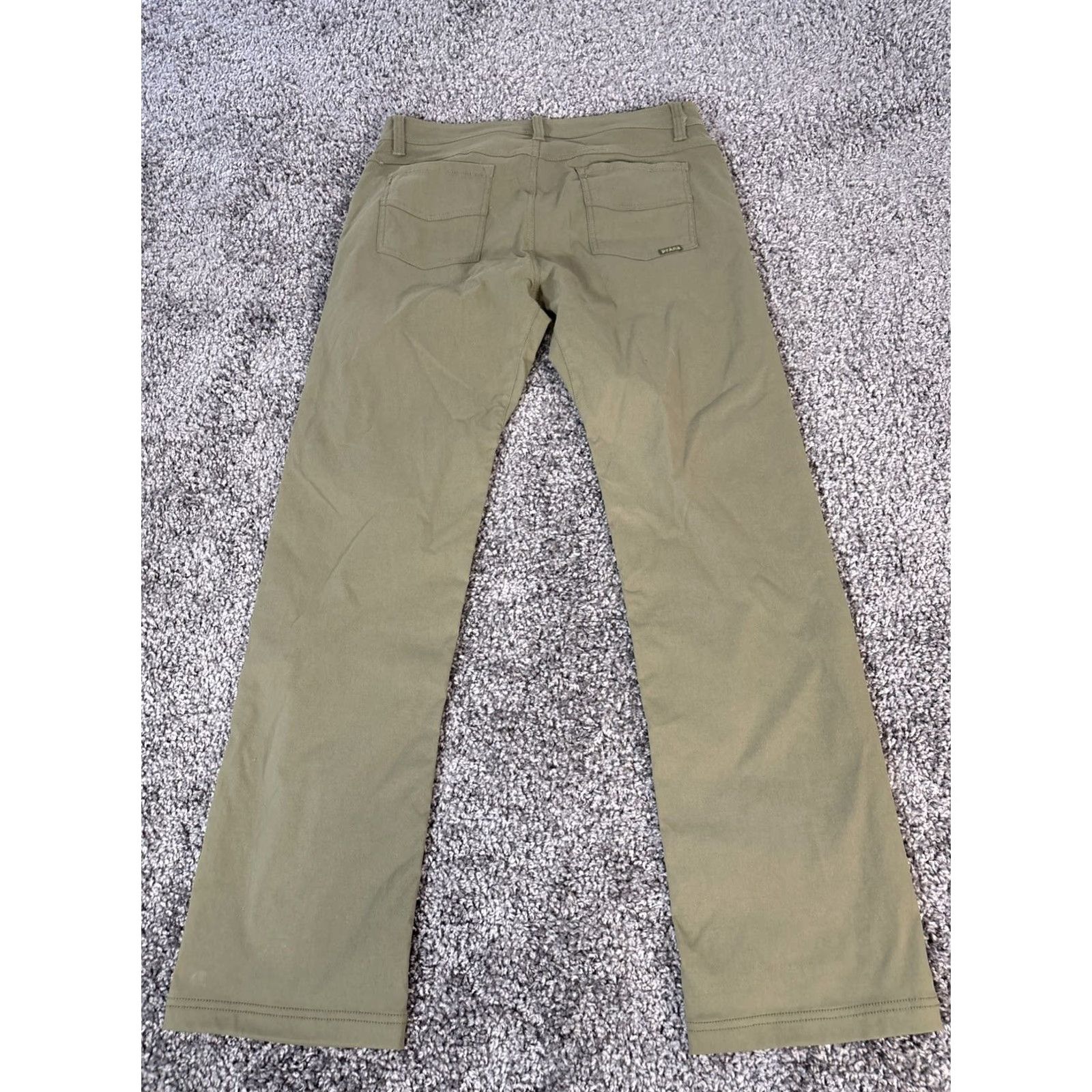 Prana Prana Pants Slim Fit 34x33 Green Nylon Hiking Outdoor Work Men Chino Stretch Straight 33 Inseam Regular Size US 34 / EU 50 - 6 Thumbnail