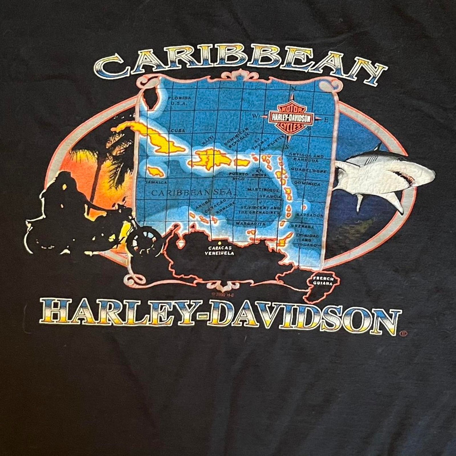 Harley Davidson Vintage Harley Davidson Caribbean T-Shirt Size US XL / EU 56 / 4 - 3 Thumbnail