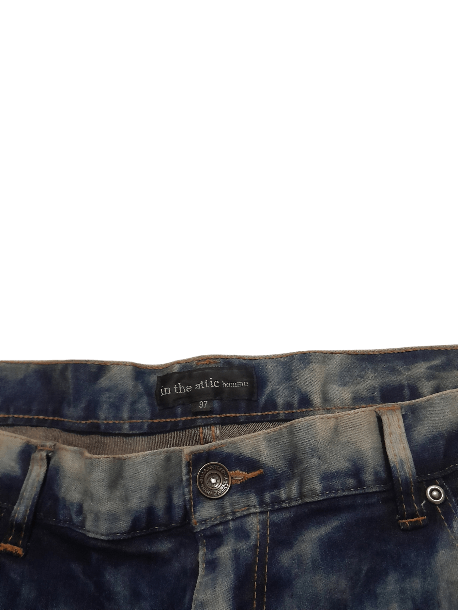In The Attic IN THE ATTIC HOMME punk Denim (S233) waist 37 Size US 37 - 4 Thumbnail