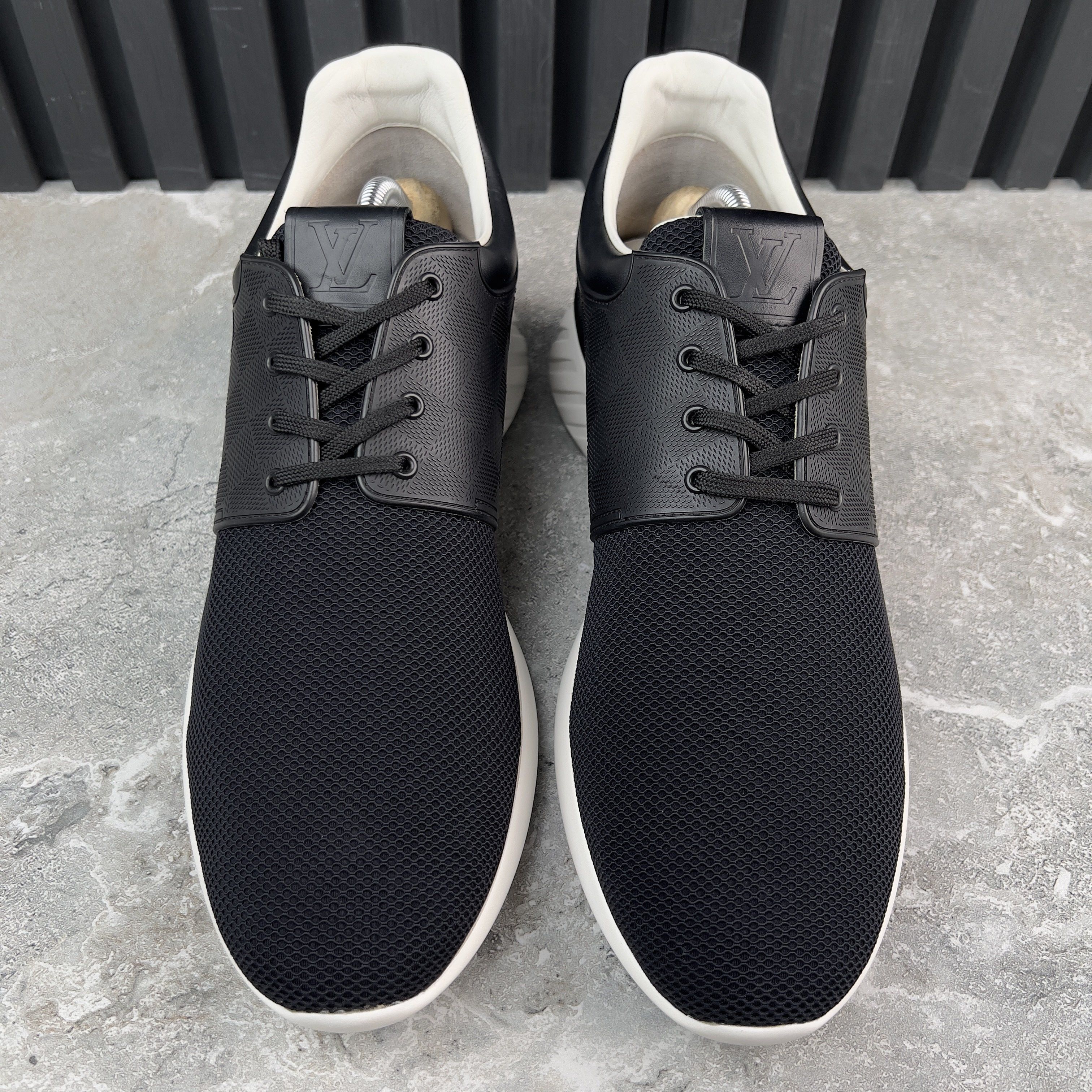Louis Vuitton Fastlane Sneakers Damier Black Mesh Size US 11 / EU 44 - 2 Thumbnail