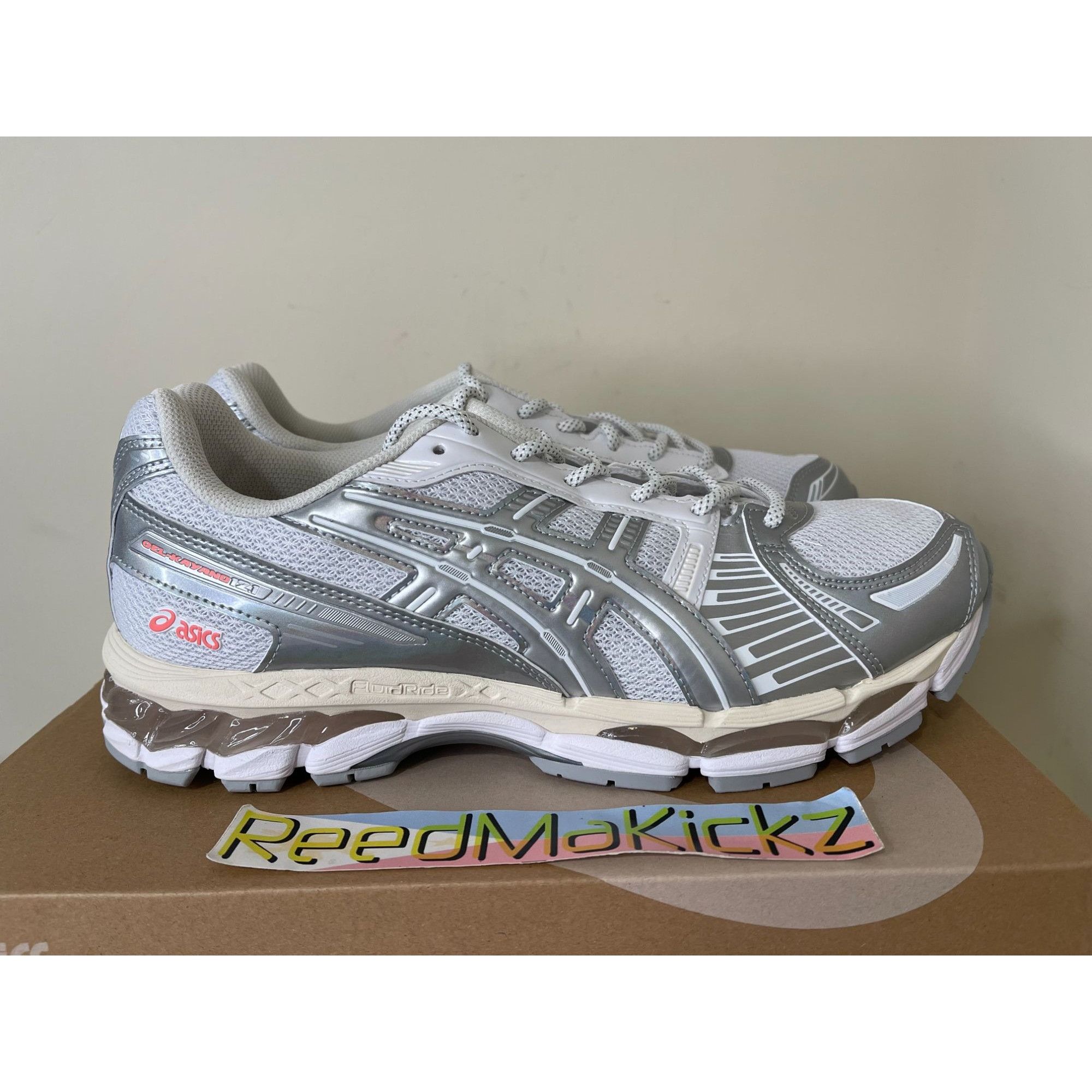 Asics Asics Gel Kayano 12.1 White Pure Silver Mens 8us Size US 8 / EU 41 - 2 Thumbnail