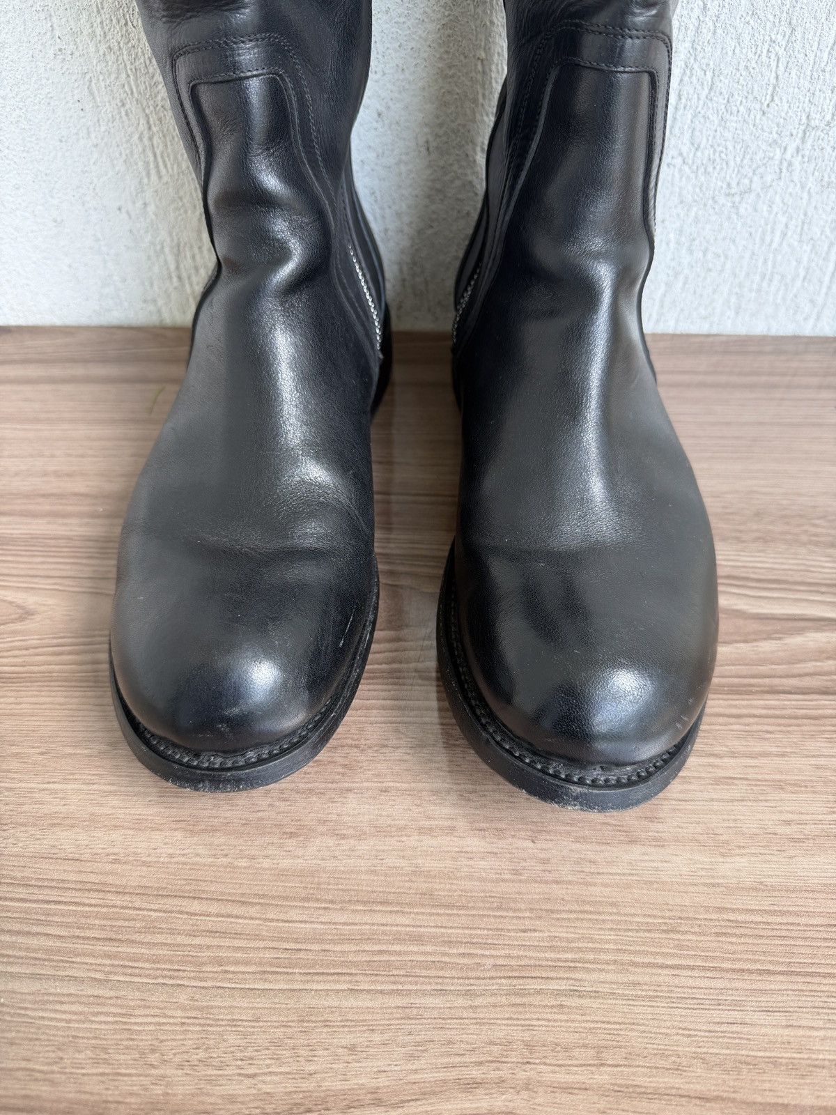 Rick Owens 🫆😶‍🌫️Cop zip boots Size US 9.5 / EU 42-43 - 7 Thumbnail