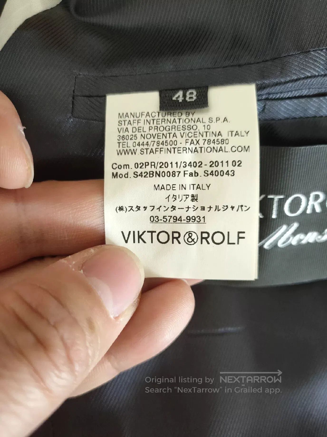 Viktor & Rolf Viktor & Rolf Men's Runway Smoking Jacket. Size US M / EU 48-50 / 2 - 7 Thumbnail