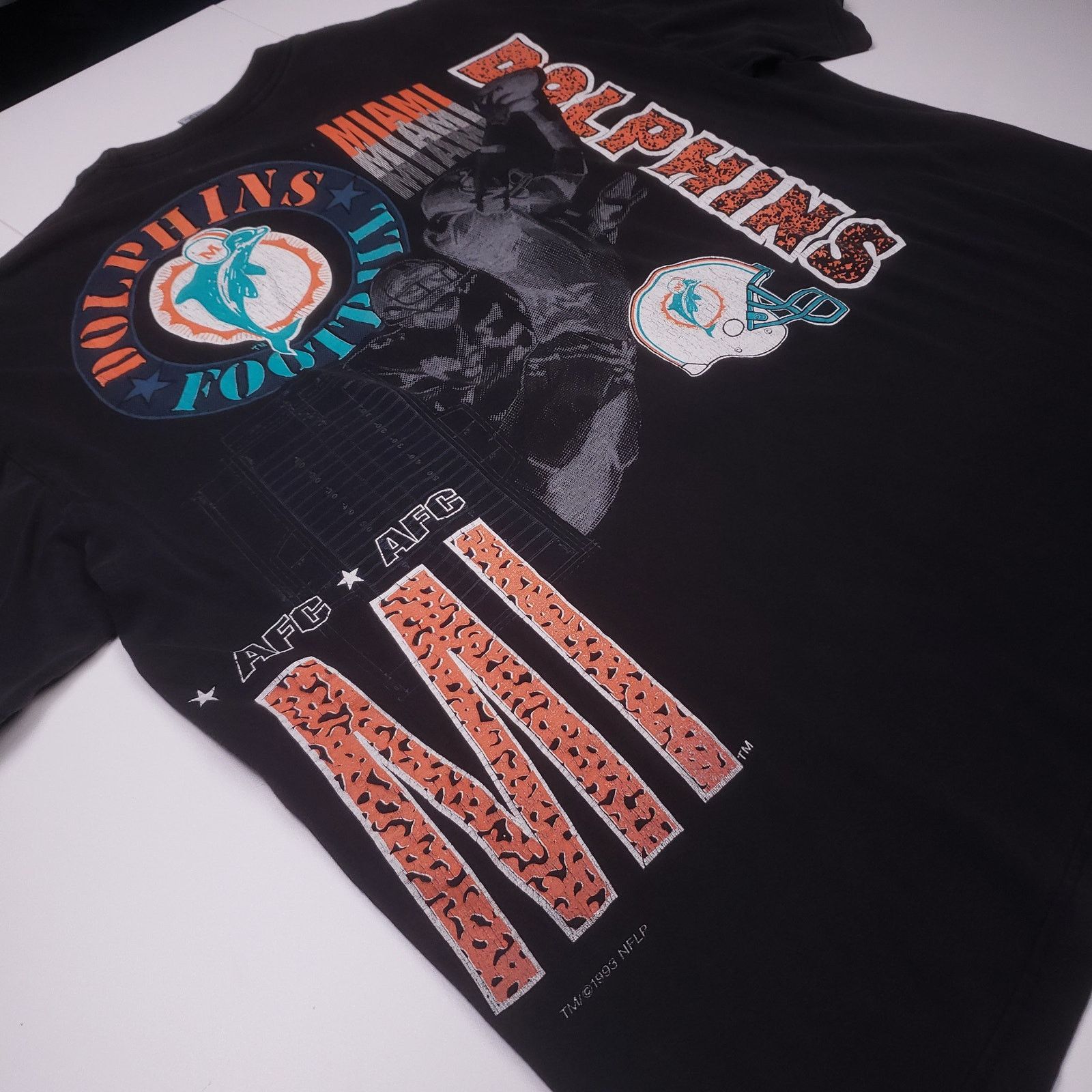 Vintage Vintage 90s Miami Dolphins NFL Football Salem Wrap Around XL Size US XL / EU 56 / 4 - 3 Thumbnail