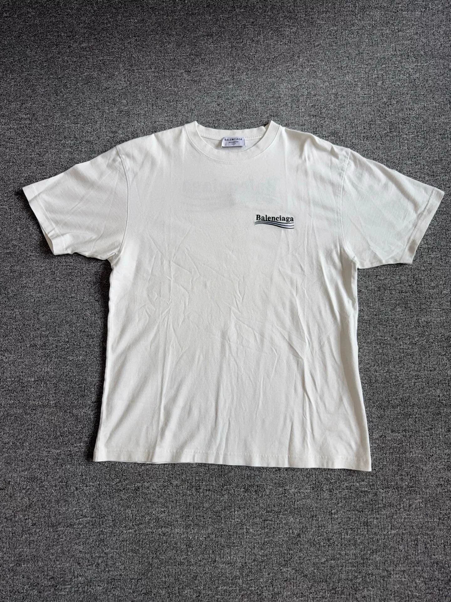 Balenciaga balenciaga embroidered white casual t-shirt Size XS / US 0-2 / IT 36-38 - 1 Thumbnail
