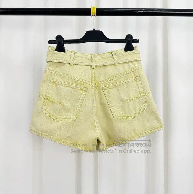 Dior Summer Yellow Denim Shorts for Women .