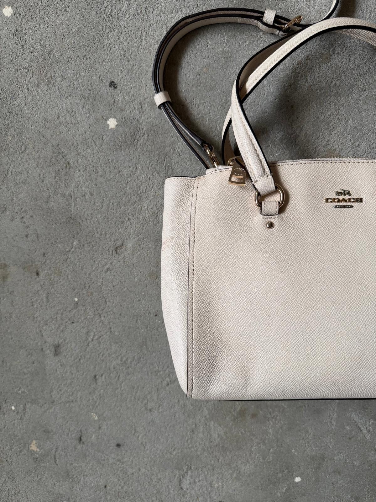 Coach Coach 2Way Mini Christie Leather Shoulder Bag White Size ONE SIZE - 3 Thumbnail
