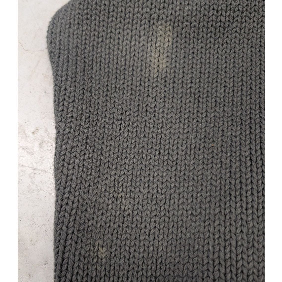 Jacquemus Jacquemus Heavy Weight Dark Gray & White knit sweater Size US XL / EU 56 / 4 - 6 Thumbnail