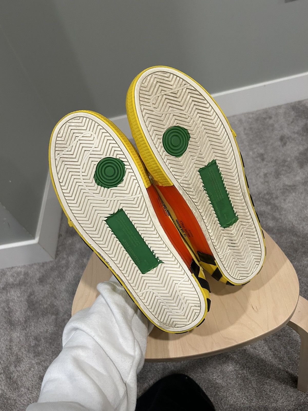 Off-White Off-White Vulc 'Yellow Red' Size US 12 / EU 45 - 8 Thumbnail