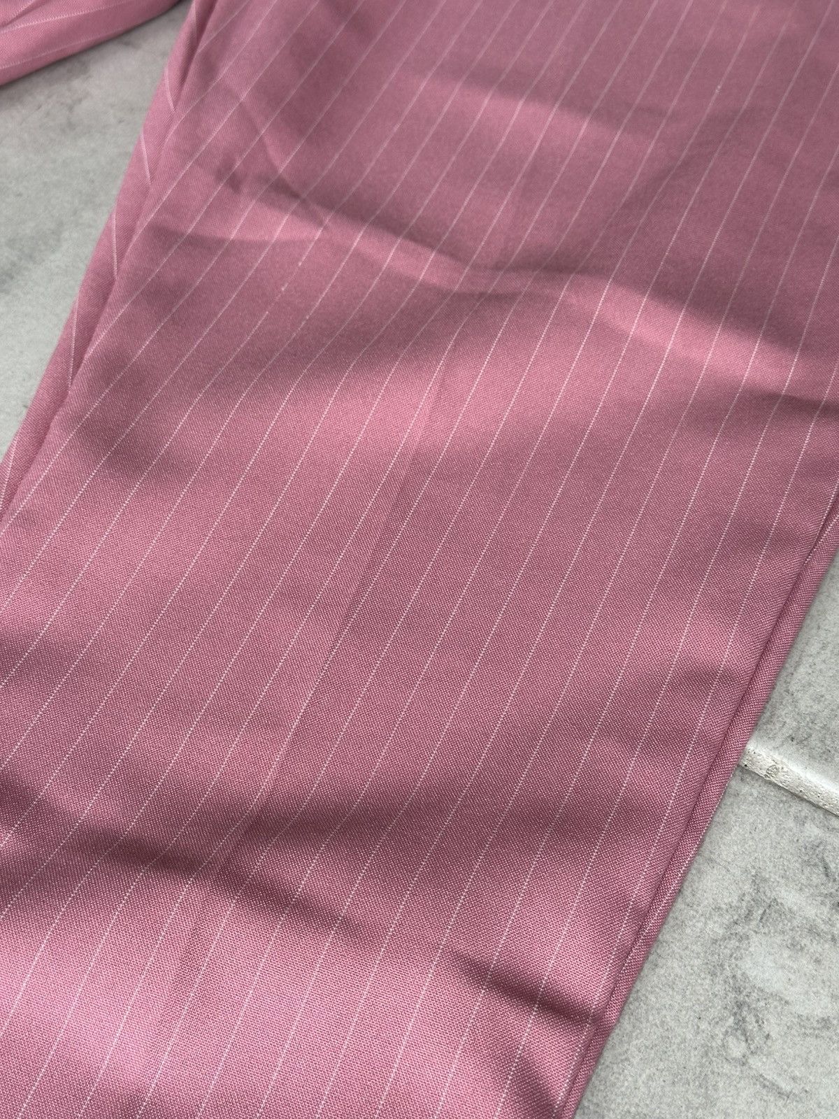 Vintage Pink Pinstripe 70’s Pants Size 36" / US 14 / IT 50 - 2 Thumbnail