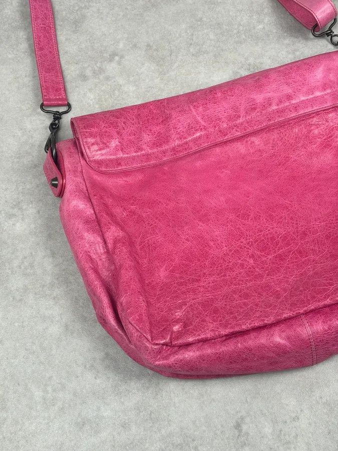 Balenciaga Balenciaga Moto City Messenger Studded Pink Bag Size ONE SIZE - 12 Thumbnail
