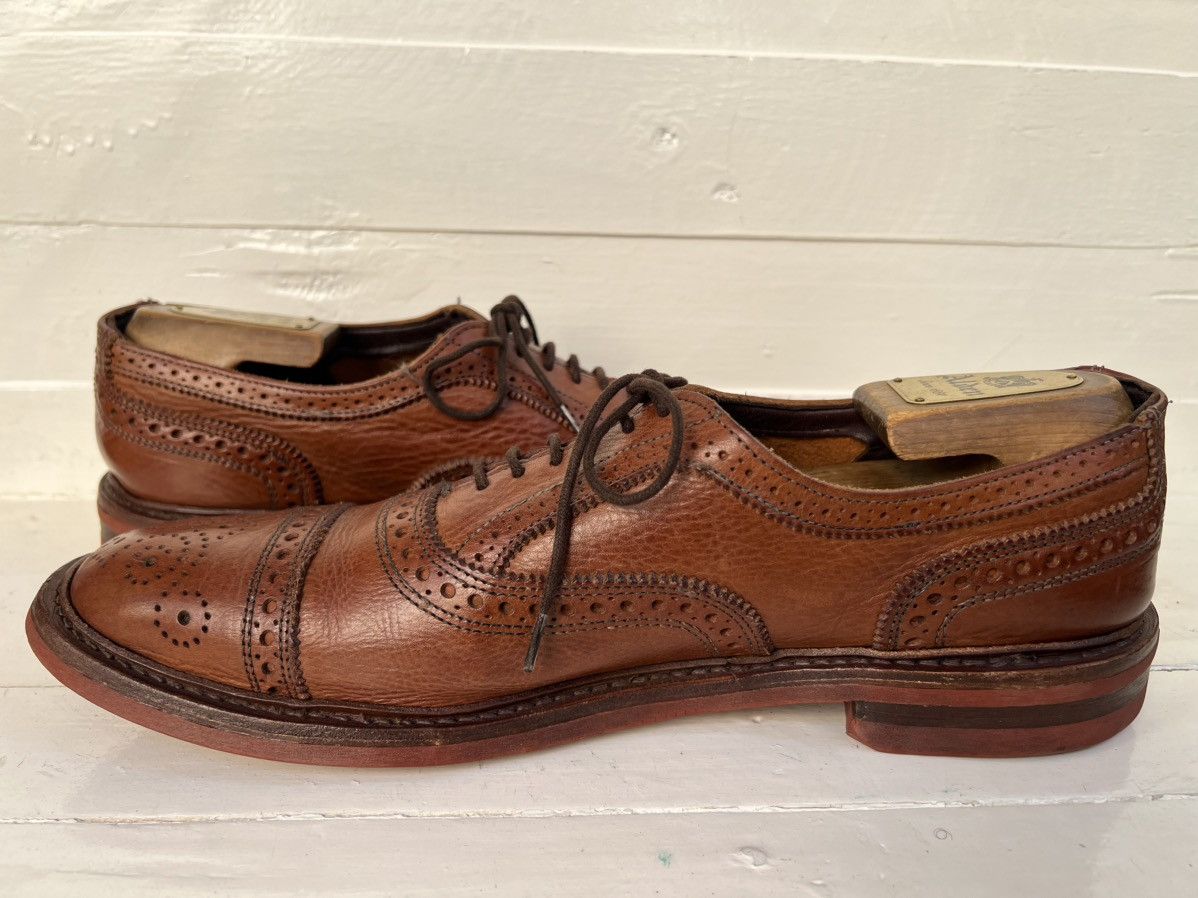 Allen Edmonds Allen Edmonds "STRANDMOK” Cap-Toe Oxfords Tan Dainite Sole Size US 10.5 / EU 43-44 - 7 Thumbnail