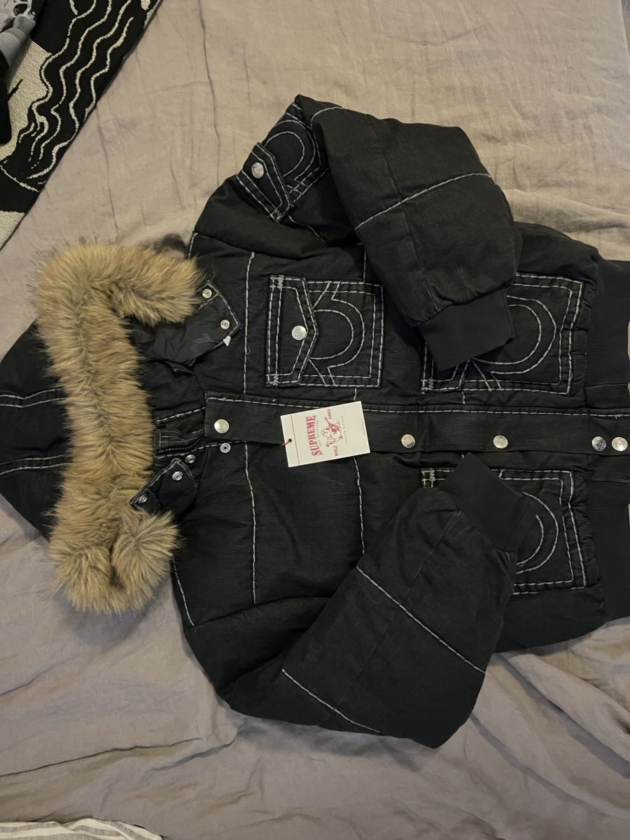 Supreme × True Religion Size Large Supreme x True Religion Puffer Jacket Black Size US L / EU 52-54 / 3 - 8 Thumbnail
