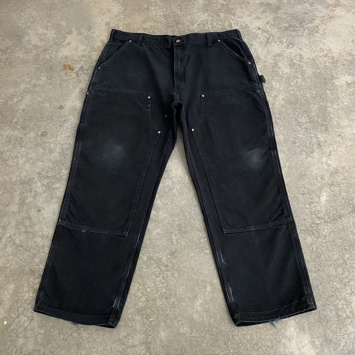 Carhartt Vintage Carhartt Double Knee Black Carpenter Work Pants Size US 41 - 2 Thumbnail