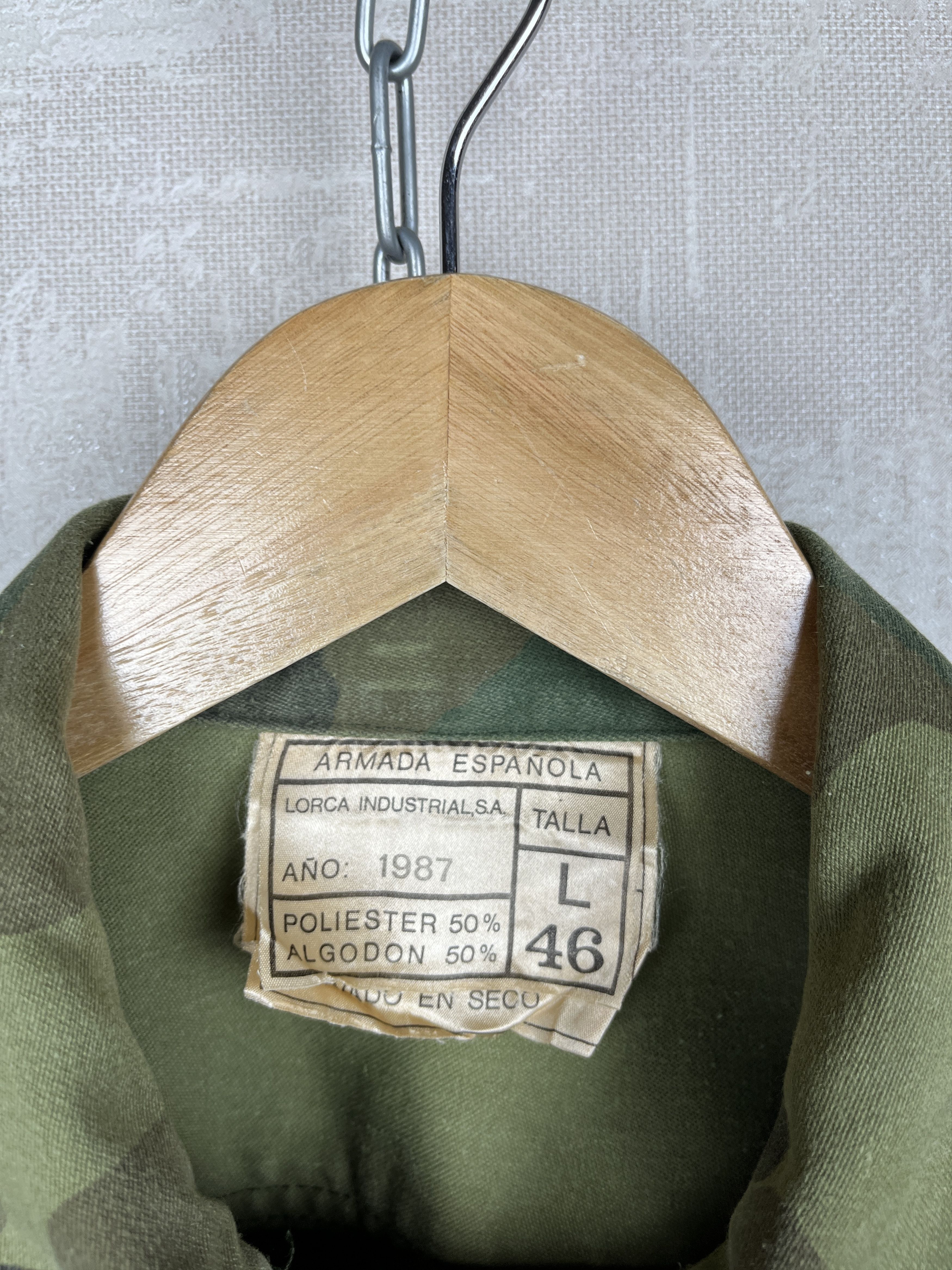 Vintage 80's Vintage Spanish Army Armada Espanola Woodland Jacket Size US S / EU 44-46 / 1 - 9 Thumbnail