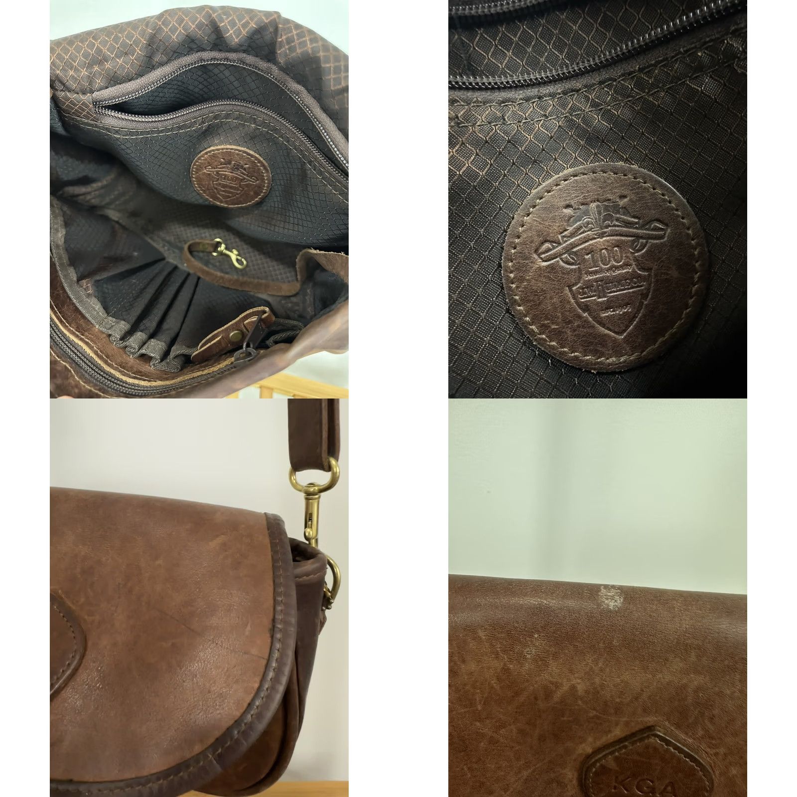 Vintage VINTAGE J. W. Hulme Medium Leather Bag Satchel Purse Crossbody USA Aged Leather Women Bag Messenger Duck 16” Strap Mens Women Girls Size ONE SIZE - 8 Thumbnail