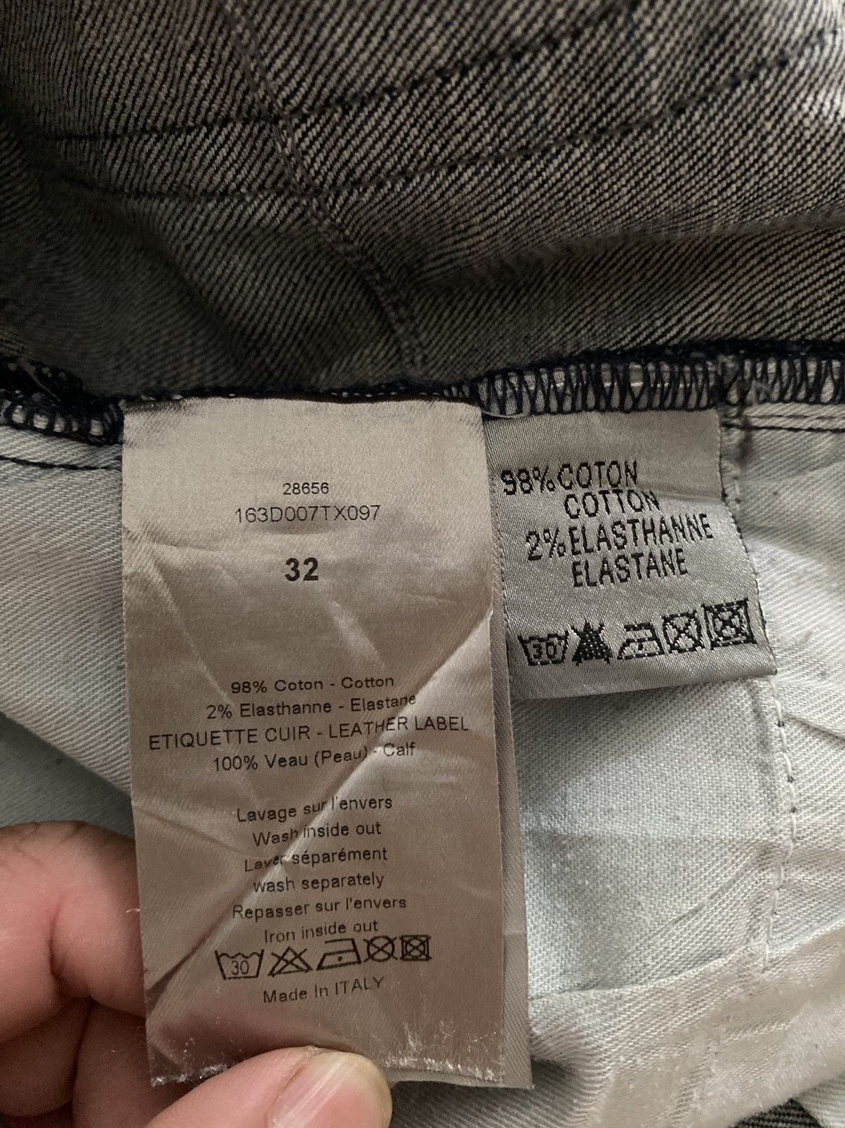 Dior 2000s DIOR Homme hedi slimane coal Dirty pants Size US 33 - 12 Thumbnail