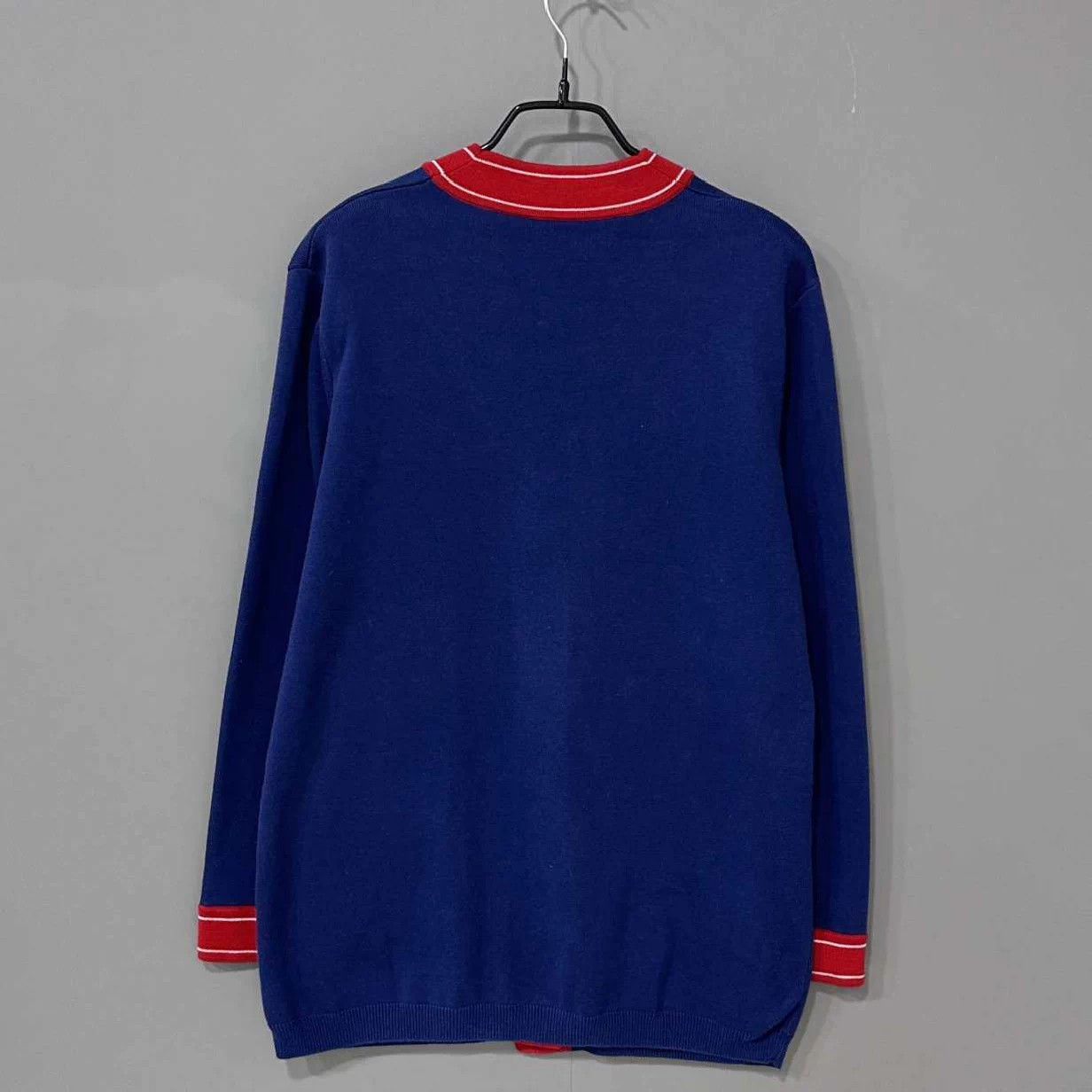 Gucci GUCCI Classic Stripe Navy Blue Cardigan Sweater S Size S / US 4 / IT 40 - 3 Thumbnail