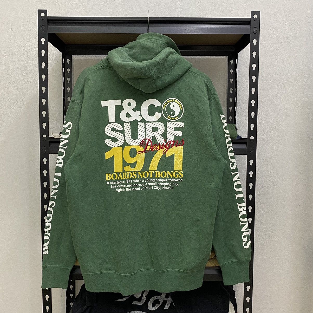 Vintage Vintage T&C Surf Design Hawaii 1971 Sweatshirt Hoodie Size US L / EU 52-54 / 3 - 1 Thumbnail