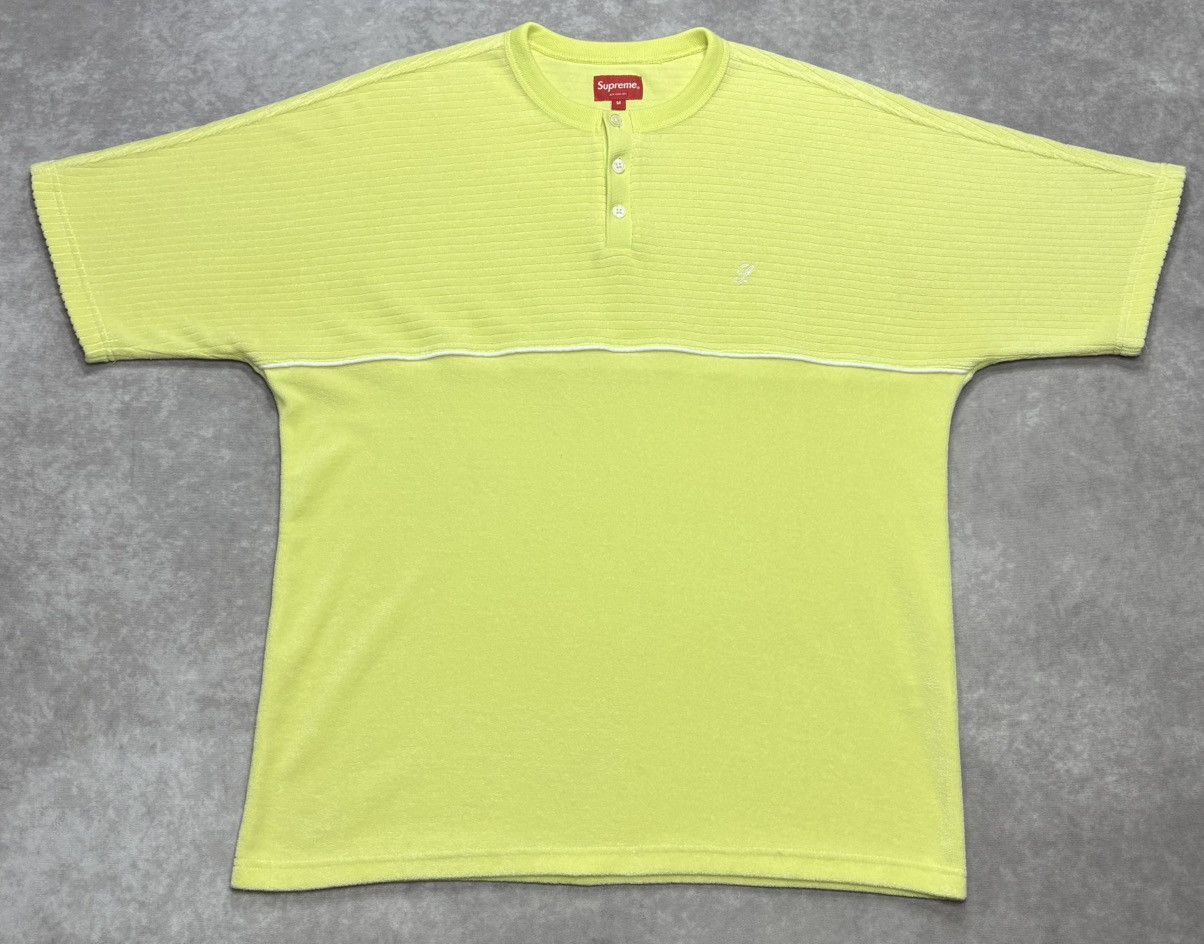 Supreme Supreme Terry S/S Henley Lime Size US M / EU 48-50 / 2 - 1 Thumbnail