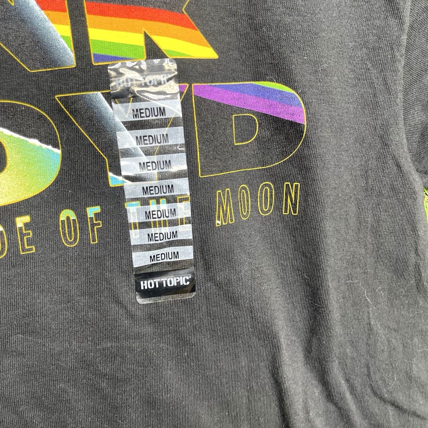 Hot Topic Hot Topic Shirt Mens M T-Shirt Pink Floyd The Dark Side Of The Moon Moon Band NWT Black Cotton Crew Neck Short Sleeve Vintage No Size US M / EU 48-50 / 2 - 4 Thumbnail