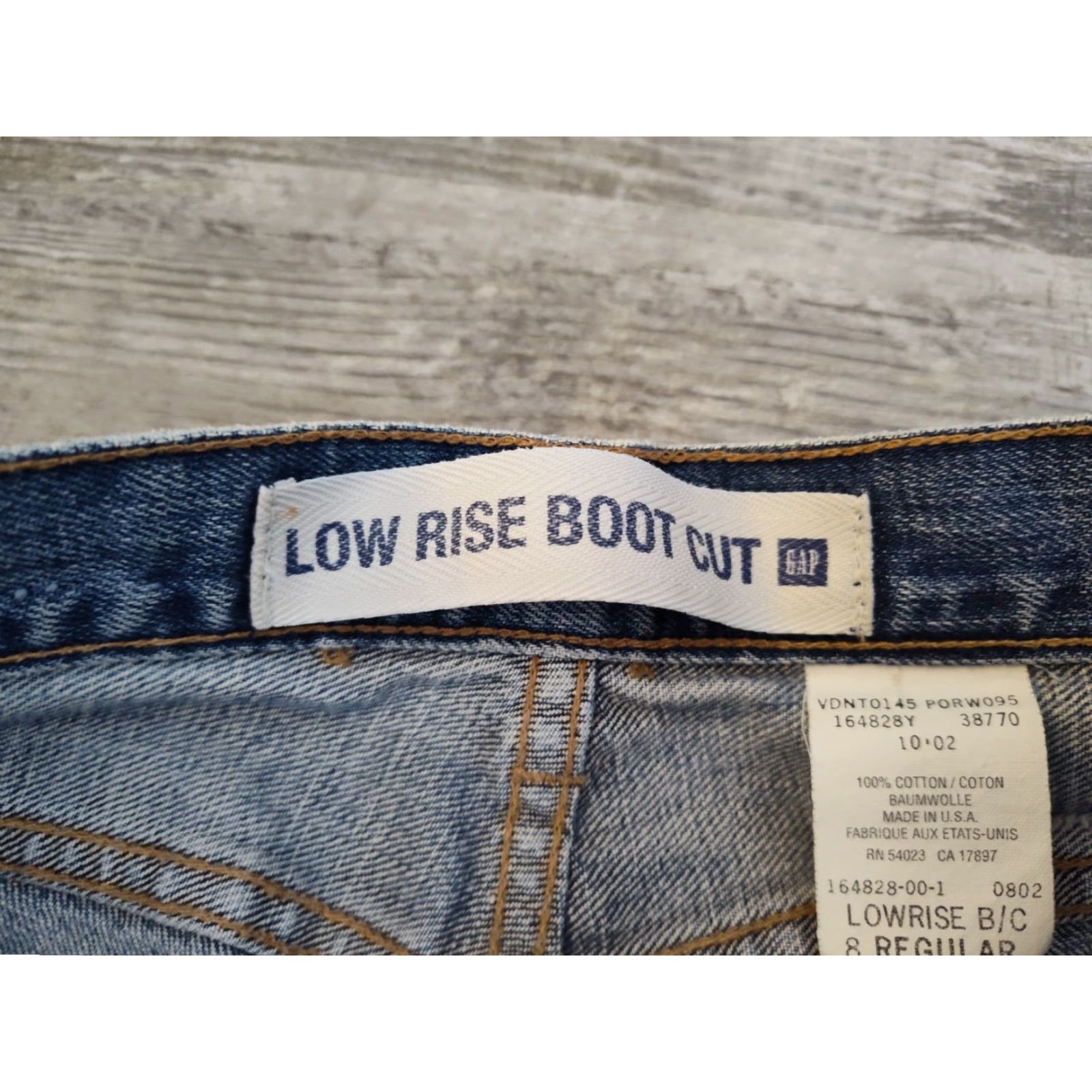 Gap VTG Gap Jeans Womens 8 Flare Boot Cut Low Rise Denim Med Wash Made In USA 32x32 Size 30" / US 8 / IT 44 - 7 Thumbnail