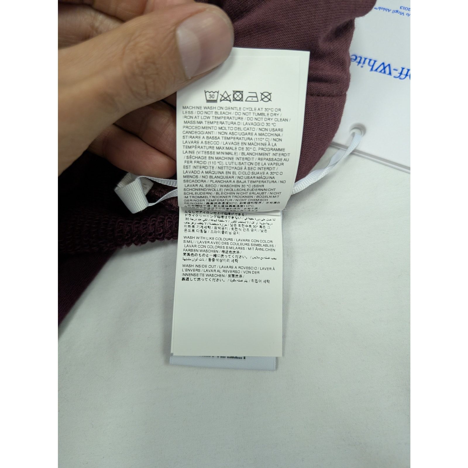Off-White o1rshd1 Emb Sweatpants Fig Fig in Maroon Size US 36 / EU 52 - 18 Thumbnail