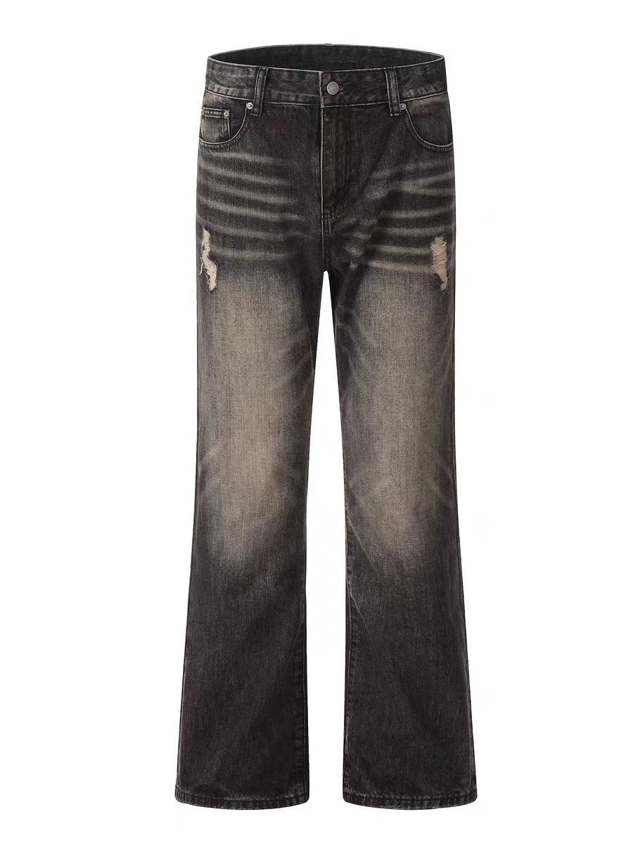 Japanese Brand × Jean Vintage Washed Straight Leg Aged Jeans Size US 34 / EU 50 - 5 Thumbnail