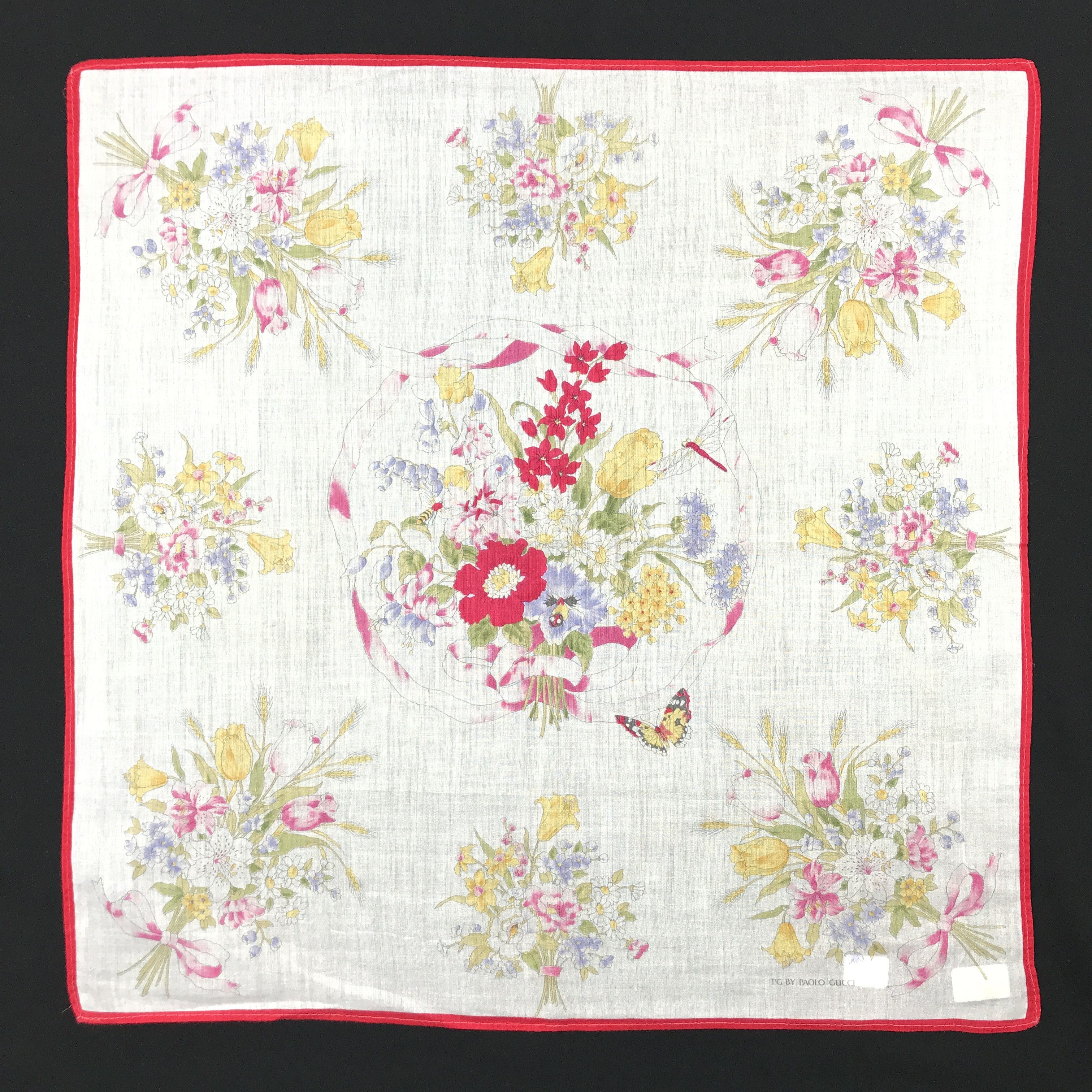 Paolo Gucci × Vintage Vintage Paolo Gucci Bandana Neckerchief Handkerchief Size ONE SIZE - 1 Thumbnail