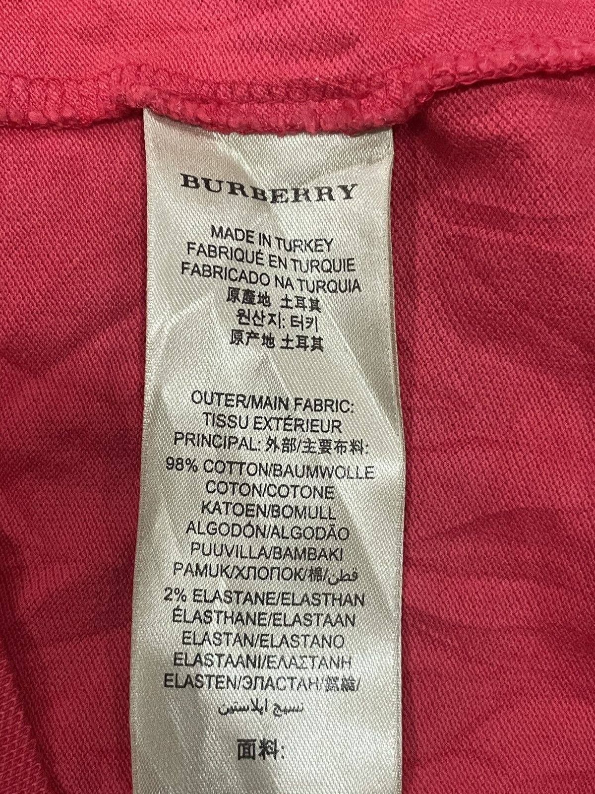 Burberry Burberry Red Polos Size M / US 6-8 / IT 42-44 - 5 Thumbnail