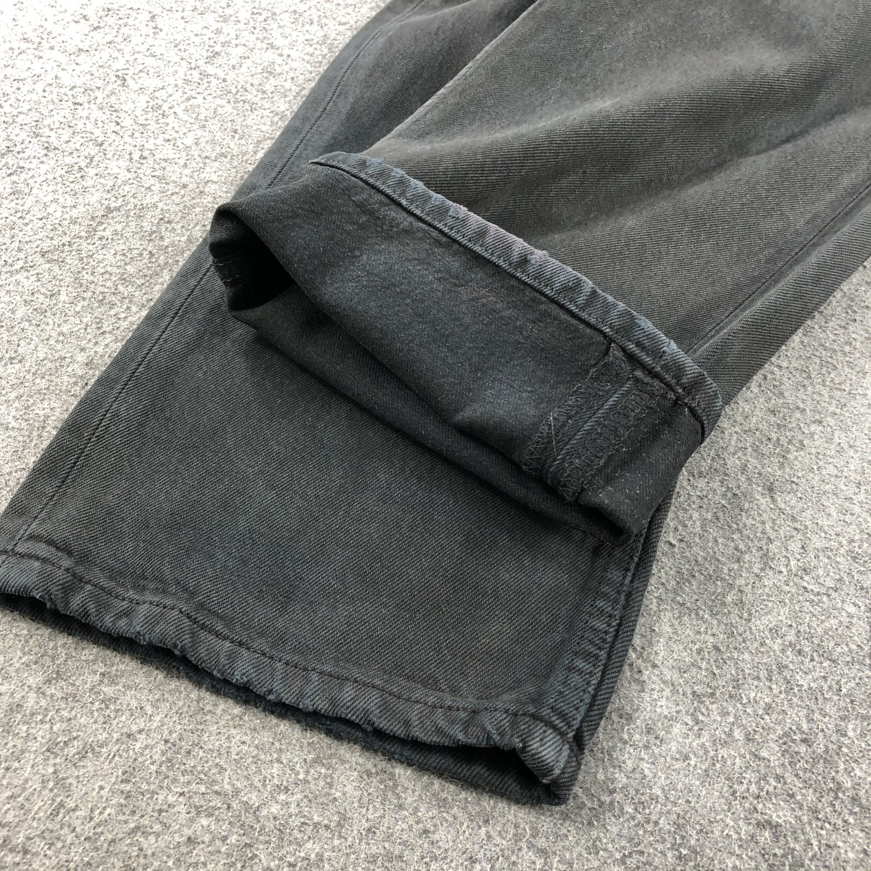 Levi's Vintage 90s Distress Levis 501 Faded Black Jeans-JM1573 Size US 36 / EU 52 - 7 Thumbnail